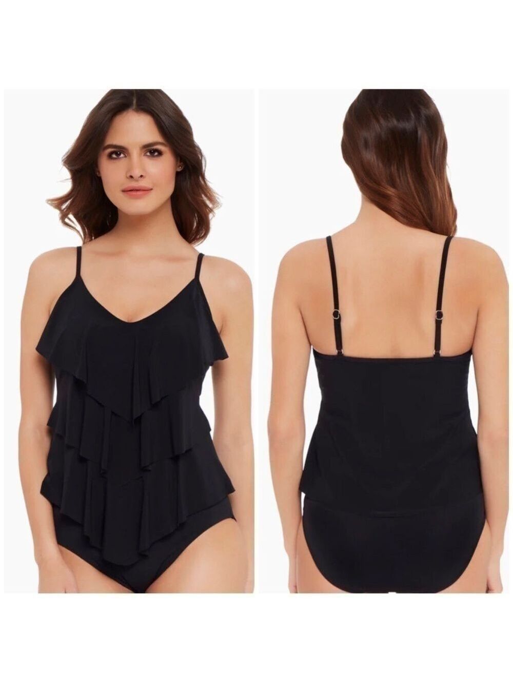 Magic Suit Rita Soft Cup Tankini Top in Black